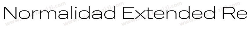 Normalidad Extended Regular字体转换
